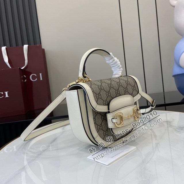 Gucci專櫃古馳最新款Horsebit 1955系列迷你手提包單肩斜挎女包 jh2498型號：781387